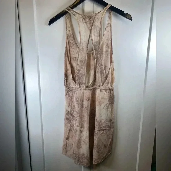 Wilfred - python pattern sheer Dress - back cutout -  XSmall - Picture 2 of 3